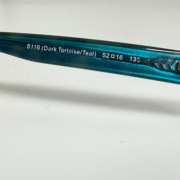Coach HC 6040 Brooklyn 5116 Dark Tortoise/Teal 52-16 135 Eyeglasses Frames 18548 - Picture 5 of 7